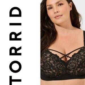NWT TORRID Dream Wire-Free Push-Up 
Rich Black And Roebuck Size 38DDD